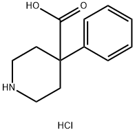 4-苯基-4-哌啶甲酸 结构式