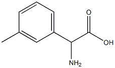 RS-3-甲基苯甘氨酸 结构式