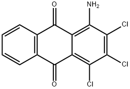 1-氨基-2,3,4-三氯蒽-9,10-二酮 结构式