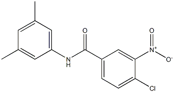 4-氯-N-(3,5-二甲基苯基)-3-硝基苯甲酰胺 结构式