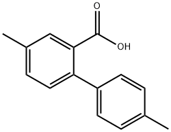 [1,1'-联苯]-2-羧酸,4,4-二甲基 结构式