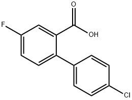 5-氟-2-(4-氯苯基)烟酸 结构式