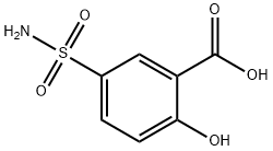 2-羟基-5-氨基磺酰基苯甲酸 结构式
