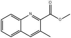 3-甲基喹啉-2-甲酸甲酯 结构式