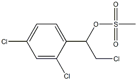 2,4-二氯-ALPHA-(氯甲基)苯甲醇甲烷磺酸酯 结构式