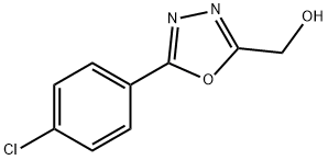 [5-(4-CHLOROPHENYL)-1,3,4-OXADIAZOL-2-YL]METHANOL 结构式