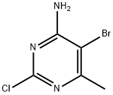 5-溴-2-氯-6-甲基嘧啶-4-胺 结构式