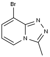 8-溴-3-甲基-[1,2,4]三唑并[4,3-A]吡啶 结构式