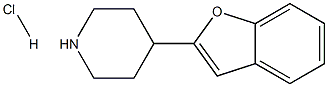 4-(苯并呋喃-2-基)哌啶盐酸盐 结构式