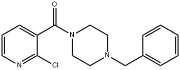 (4-benzylpiperazin-1-yl)(2-chloropyridin-3-yl)Methanone 结构式