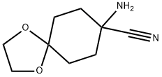 8-氨基-1,4-二氧杂螺[4.5]癸烷-8-甲腈 结构式