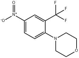 2-吗啉代-5-硝基三氟甲苯 结构式