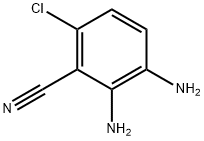 2,3-二氨基-6-氯苯甲腈 结构式
