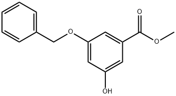 3-(苄氧基)-5-羟基苯甲酸甲酯 结构式