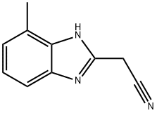 2-(7-甲基-1H-苯并[D]咪唑基-2-基)乙腈 结构式