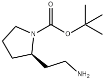 (R)-2-氨甲基-1-N-叔丁氧羰基吡咯烷 结构式