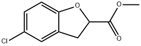 5-氯-2,3-二氢苯并呋喃-2-甲酸甲酯 结构式