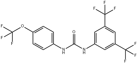 1- [3,5-双(三氟甲基)苯基] -3- [4-(三氟甲氧基)苯基]脲 结构式