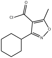 3-环己基-5-甲基异恶唑-4-甲酰氯 结构式