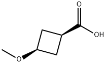 cis-3-Methoxycyclobutanecarboxylic acid 结构式