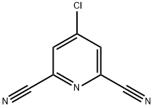 4-氯-2,6-吡啶二甲腈 结构式