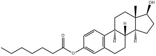 3-庚酸雌二醇 结构式