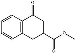 1,2,3,4-四氢-4-氧代-2-萘羧酸甲酯 结构式