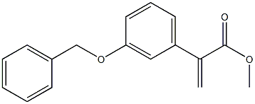 2-[3-(苄氧基)苯基] 丙烯酸甲酯 结构式