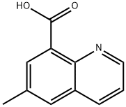 6-甲基喹啉-8-羧酸 结构式