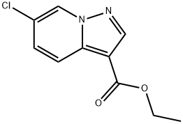 6-氯吡唑并[1,5-A]吡啶-3-甲酸乙酯 结构式