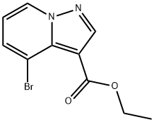 4-溴吡唑并[1,5-A]吡啶-3-羧酸乙酯 结构式