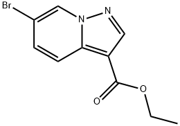 6-溴吡唑并[1,5-A]吡啶-3-羧酸乙酯 结构式