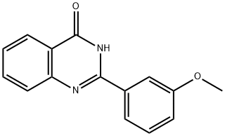 2-(3-甲氧基苯基)喹唑啉-4(3H) - 酮 结构式