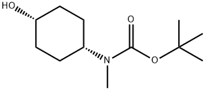 cis-(4-Hydroxy-cyclohexyl)-Methyl-carbaMic acid tert-butyl ester 结构式