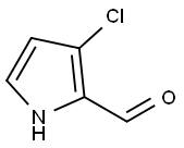 3-氯-1H-吡咯-2-甲醛 结构式