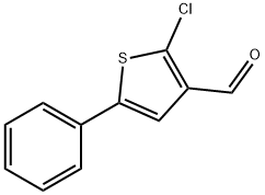 2-氯-5-苯基噻吩-3-甲醛 结构式