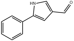 5-苯基-1H-吡咯-3-甲醛 结构式
