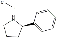 (R)-2-苯基吡咯烷盐酸盐 结构式