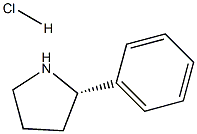 (S)-2-苯基吡咯烷盐酸盐 结构式