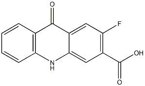 2-fluoro-9-oxo-9,10-dihydro-acridine-3-carboxylic acid 结构式