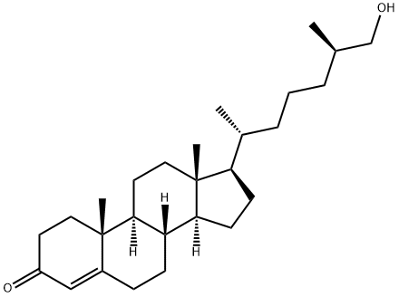 (25R)-26-Hydroxy-cholest-4-en-3-one 结构式