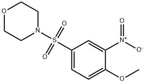 4-[(4-甲氧基-3-硝基苯)磺酰基]吗啉 结构式