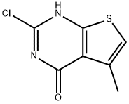 2-氯-5-甲基噻吩并[2,3-D]嘧啶-4(3H)-酮 结构式