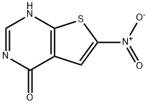 6-硝基噻吩并[2,3-D]嘧啶-4(3H)-酮 结构式