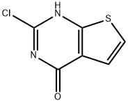 2-氯噻吩并[2,3-D]嘧啶-4(3H)-酮 结构式