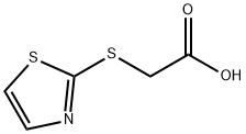 (噻唑-2-基硫基)-乙酸 结构式