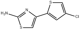 4-(4-氯-2-噻吩基)-2-噻唑胺 结构式