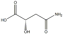 (2S)-4-氨基-2-羟基-4-氧代丁酸 结构式