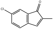 6-氯-2-甲基-1H-茚-1-酮 结构式
