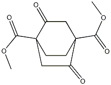 2,5-二氧代二环[2.2.2]辛烷-1,4-二甲酸二甲酯 结构式